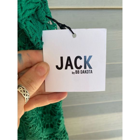 Jack by BB Dakota Anthropologie NWT Sea Green Pretty Lace Romper Size 4, MP $78 - Picture 5 of 12